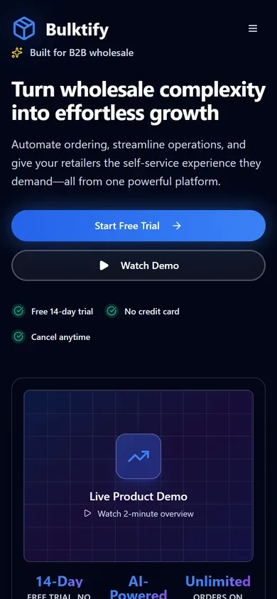 Bulktify on a phone