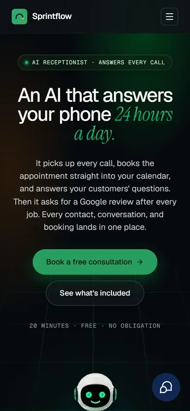 Sprintflow on a phone